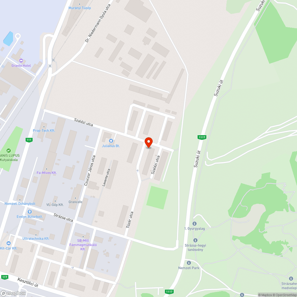 Veszélyes ág bejelentés helye