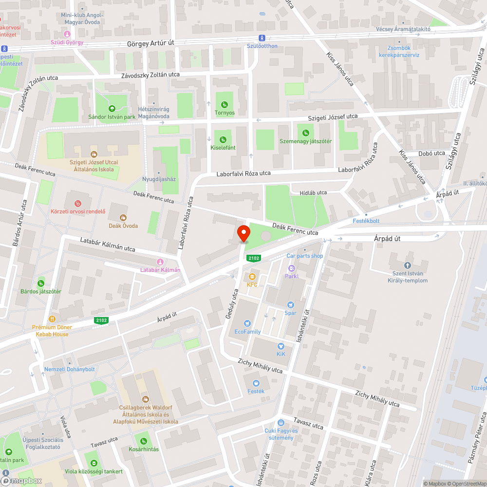 Rendkívül töredezett, hiányos, járda bejelentés helye