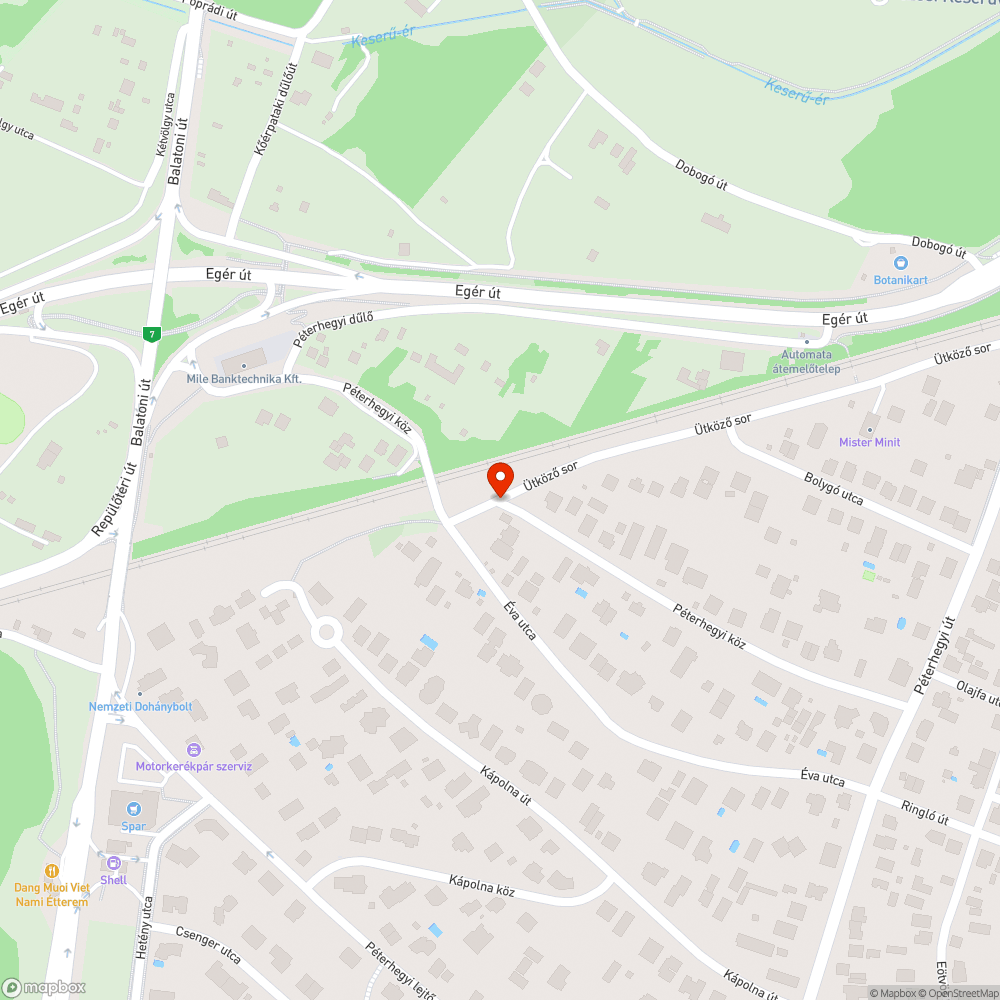 Erősen töredezett sarokjárda bejelentés helye