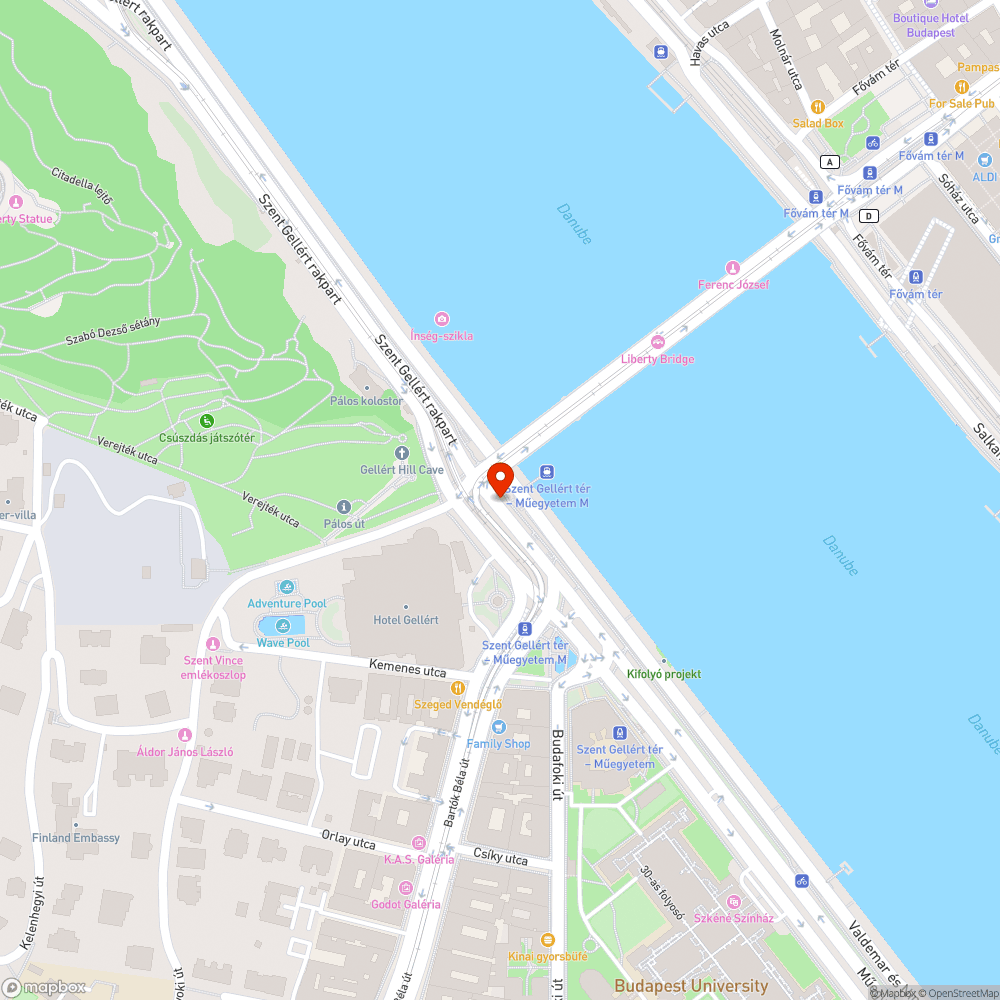 Szabadság híd-Szent Gellért tér találkozása bejelentés helye