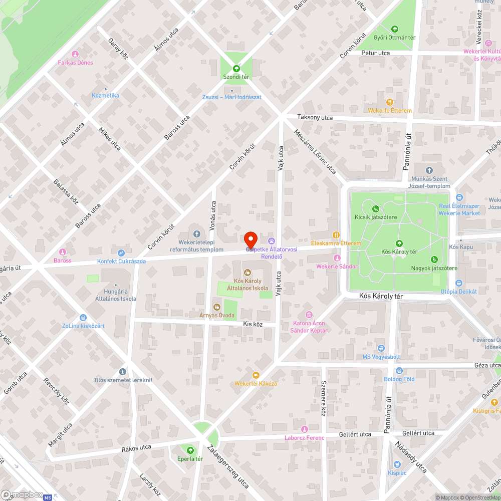 Hiányzó fa bejelentés helye