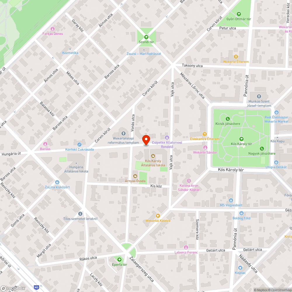 Széteső terelődézsa bejelentés helye