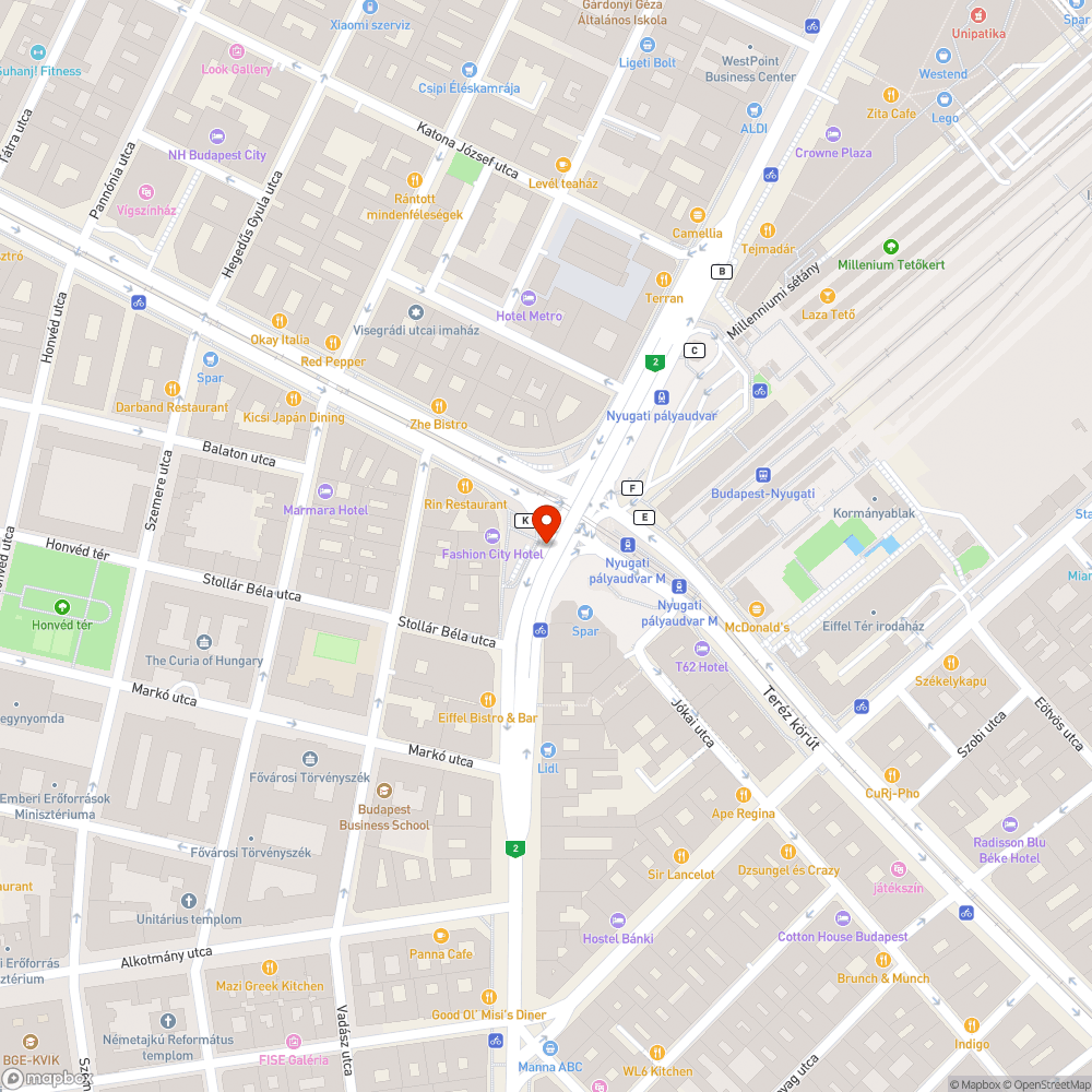 Botrányos állapotú felüljáró bejelentés helye