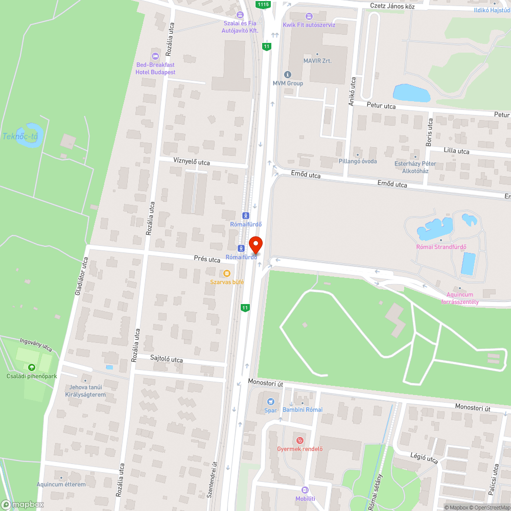 Kiégett neonok bejelentés helye