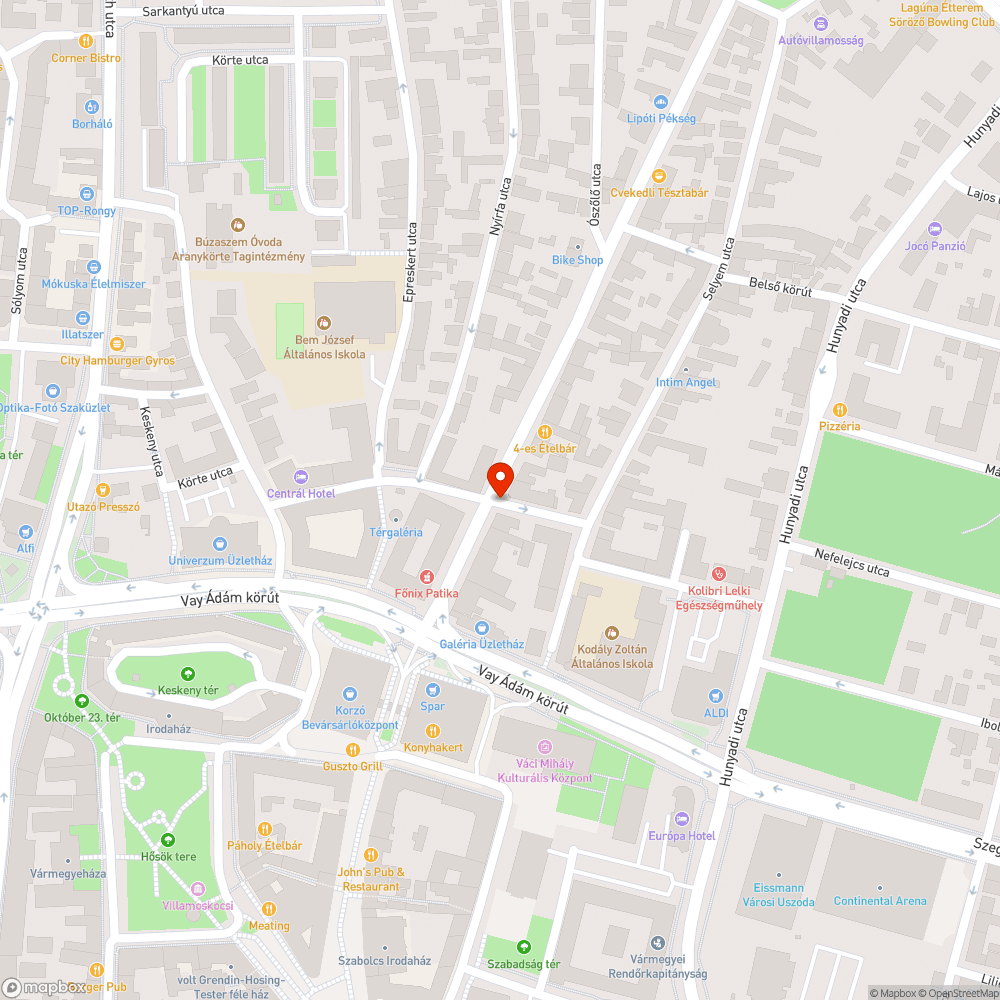 Élet-és balesetveszélyes kátyú bejelentés helye