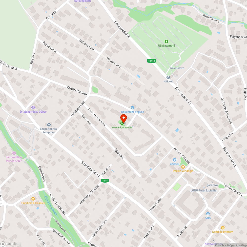 Vasvári lakótelepen lévő játszótér drótkeritésének javitása bejelentés helye