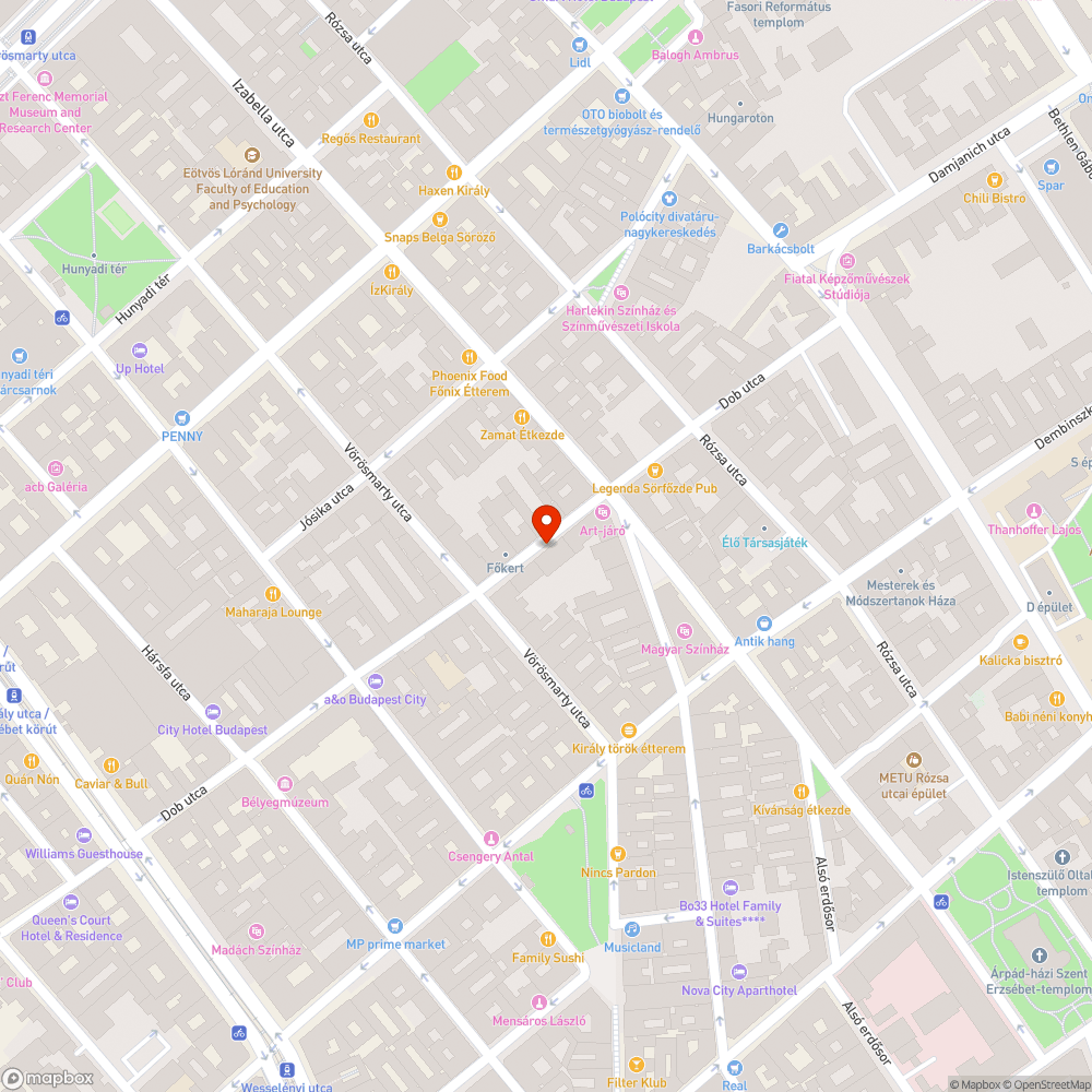 zászlók kihelyezése - Erzsébetvárosi Dob Ovi bejelentés helye