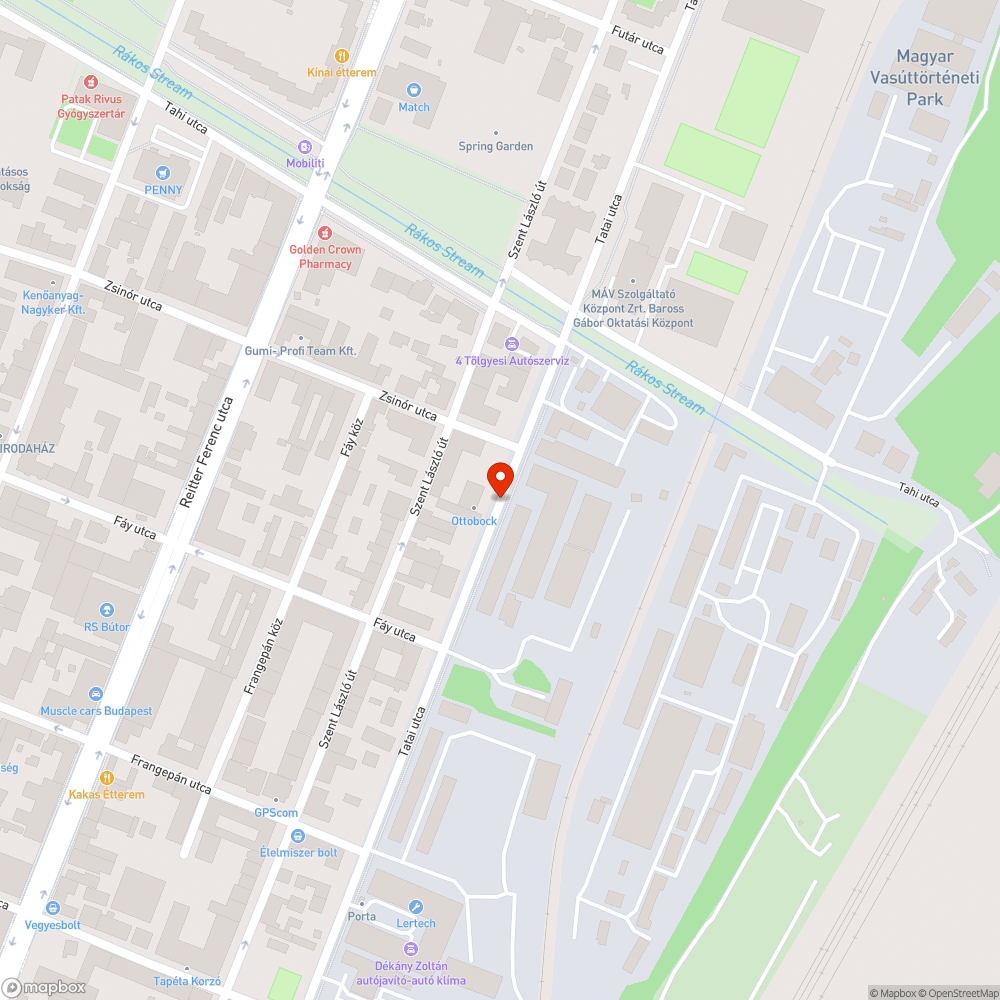 Szemét/ruhahalmok a Tatai úton bejelentés helye