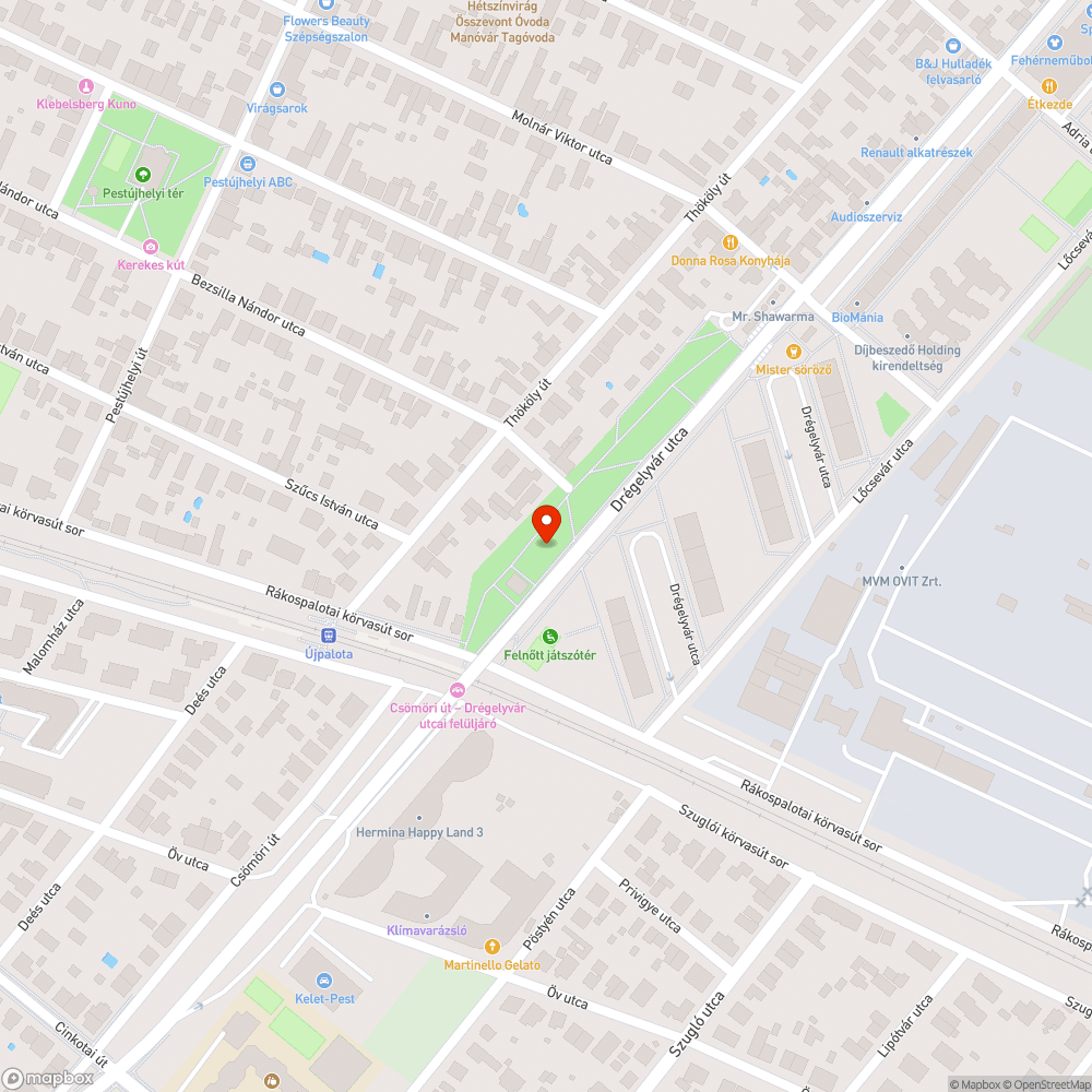 Kopott padok a játszótéren bejelentés helye