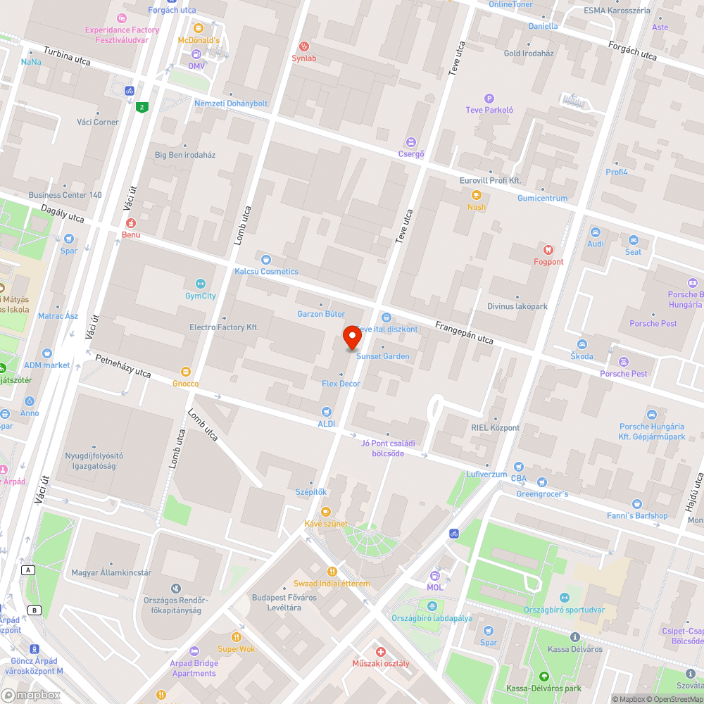 Kiszáradt fák bejelentés helye