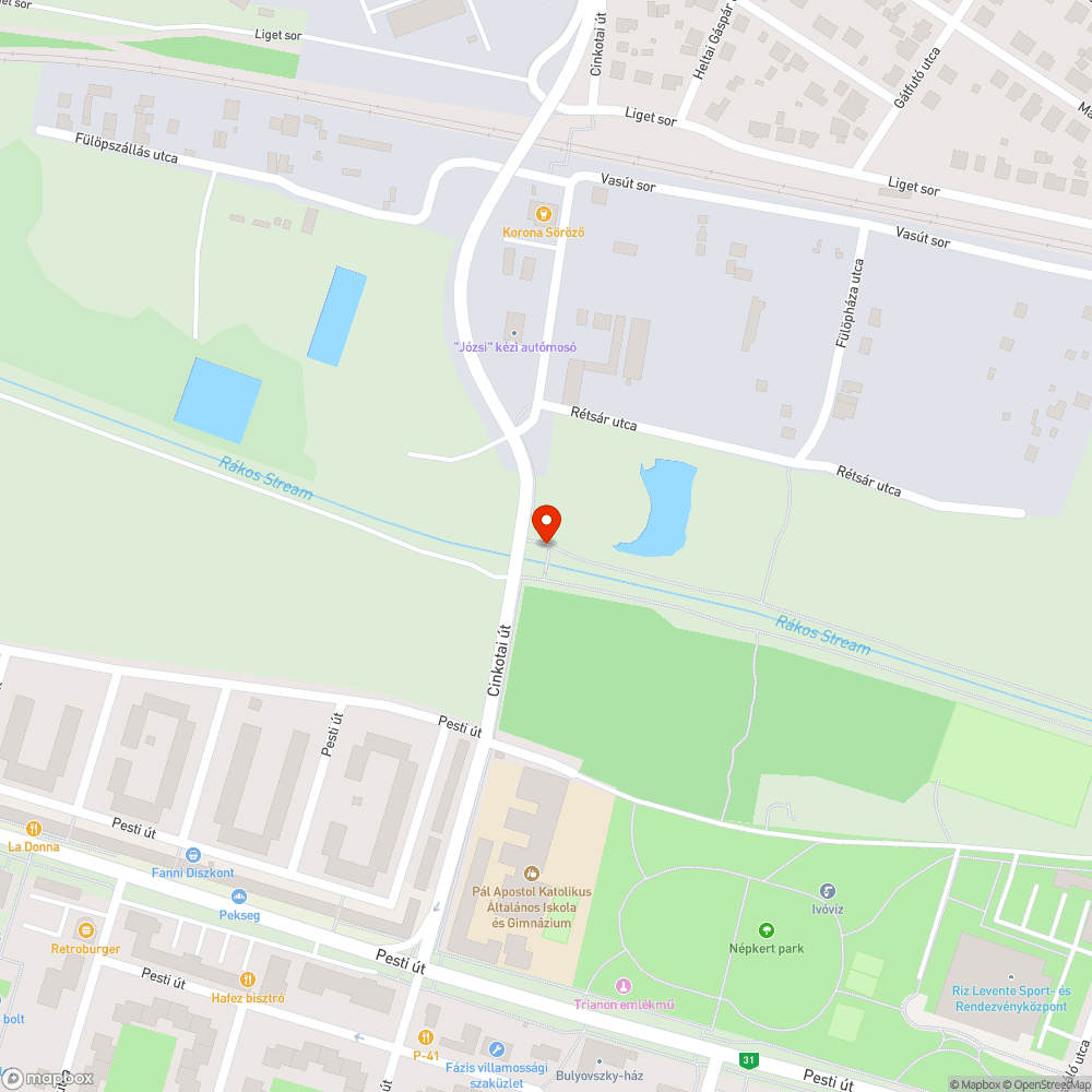 Poros bejelentés helye