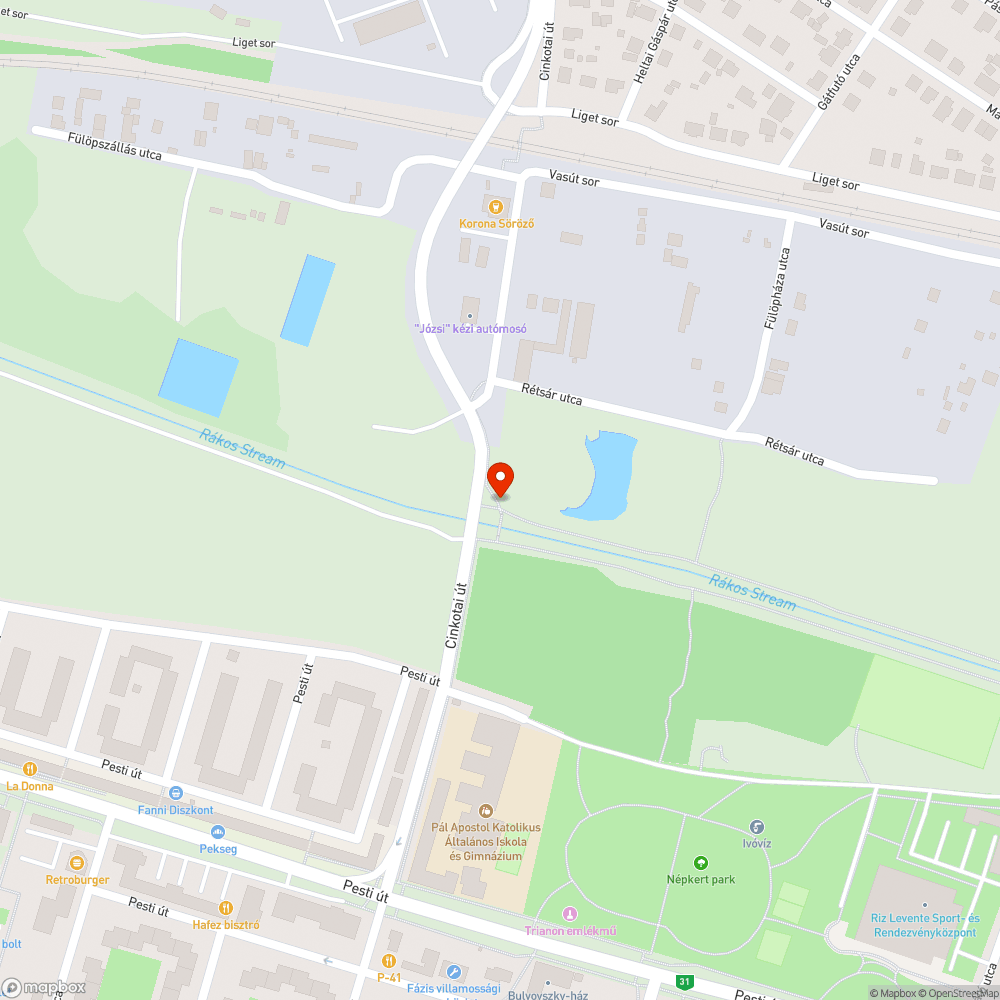 Kerékpáros híd bejelentés helye