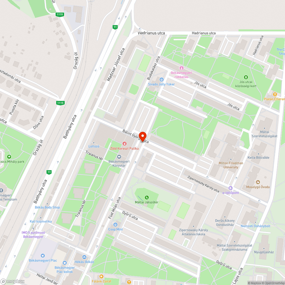 Graffitis telefonfülke bejelentés helye