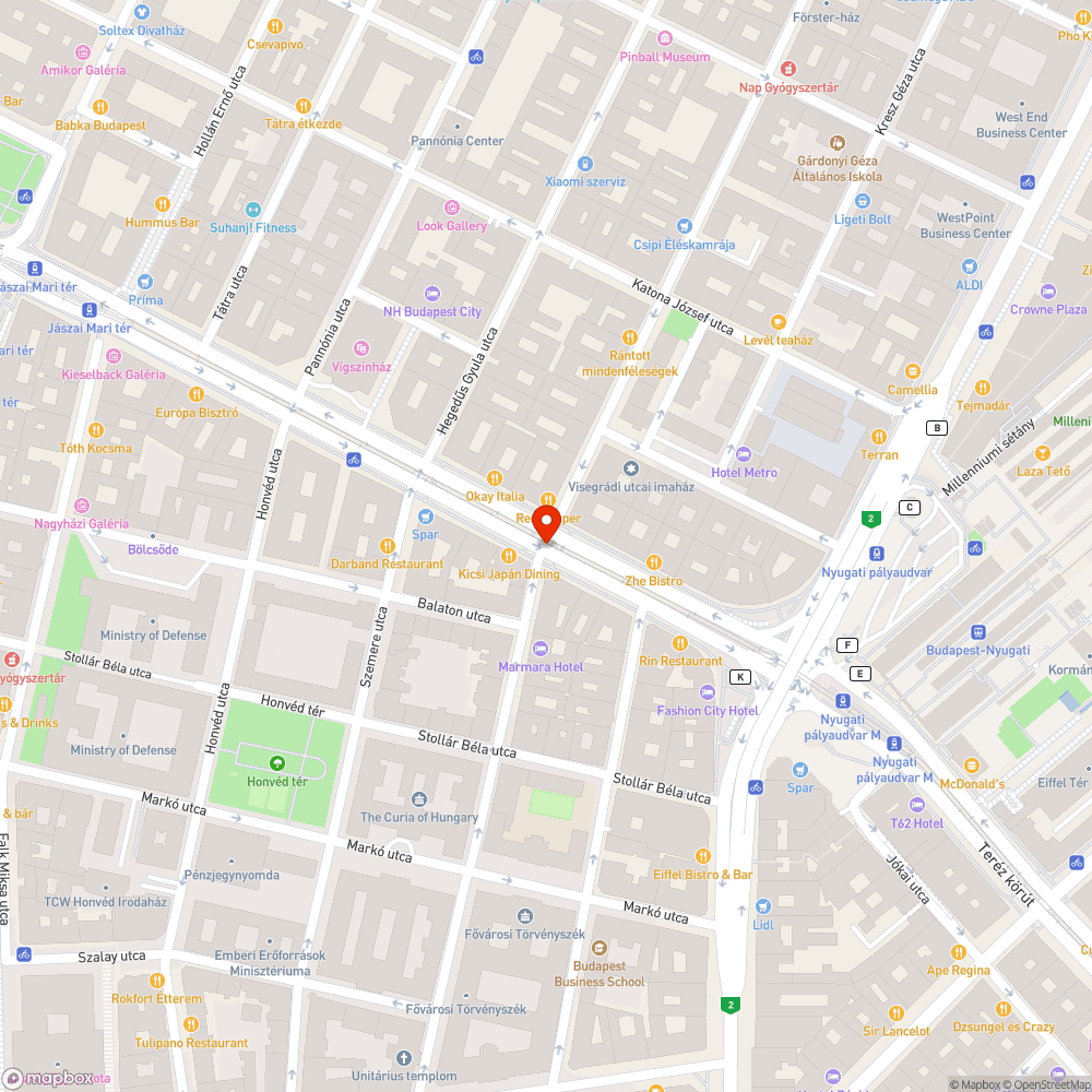 Hiányzó fényterelő bejelentés helye