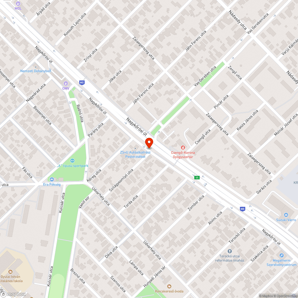 Kidőlt tábla bejelentés helye