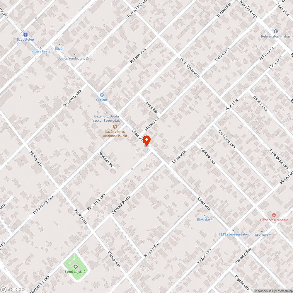 Szemét bejelentés helye