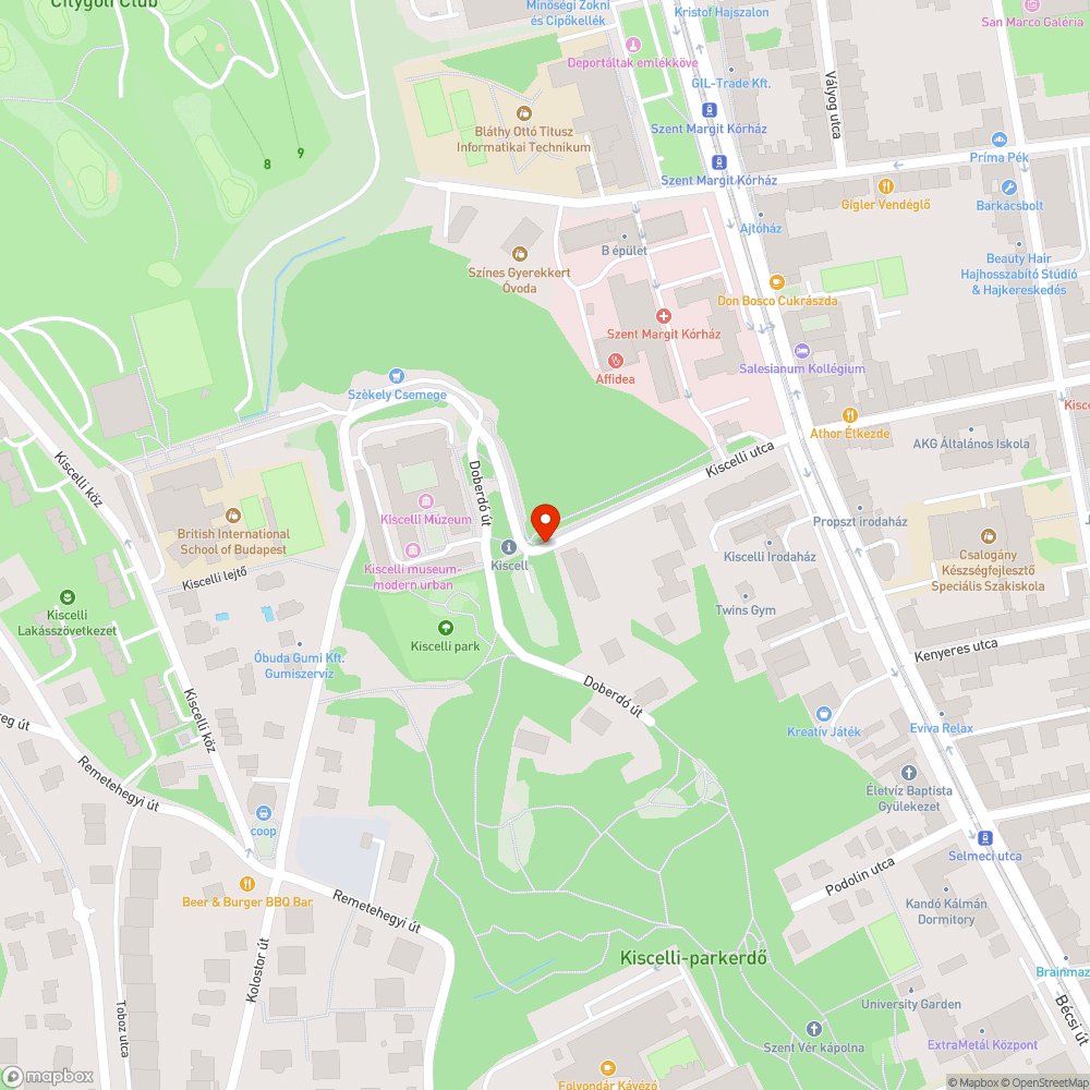 Kiscelli utca kátyú rossz helyem bejelentés helye