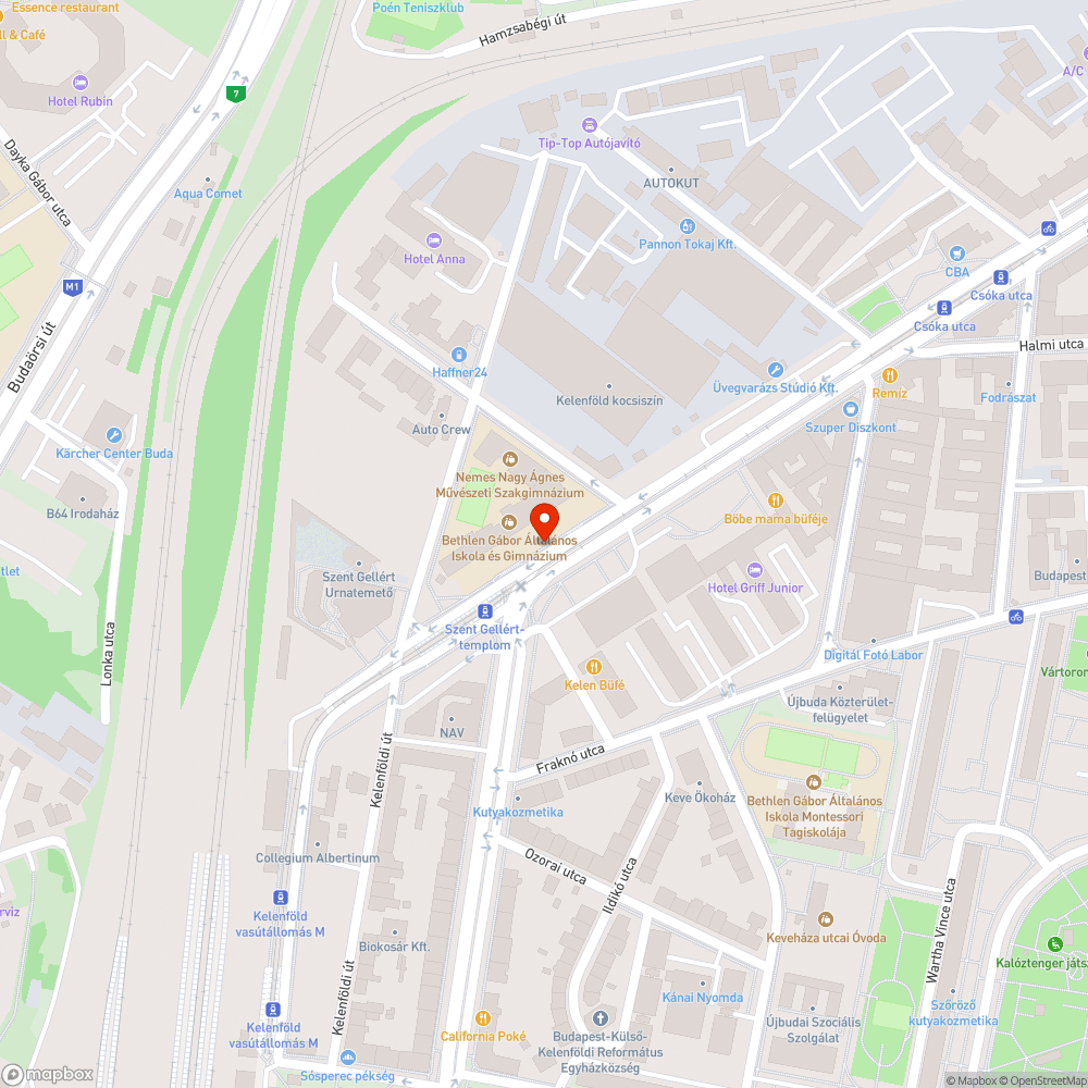 Az út nem használható bejelentés helye