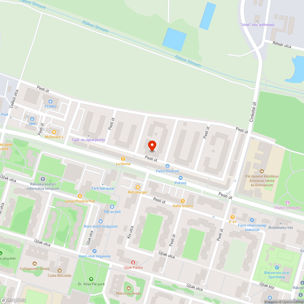 Iszonyat kráter a Végvári mögött bejelentés helye