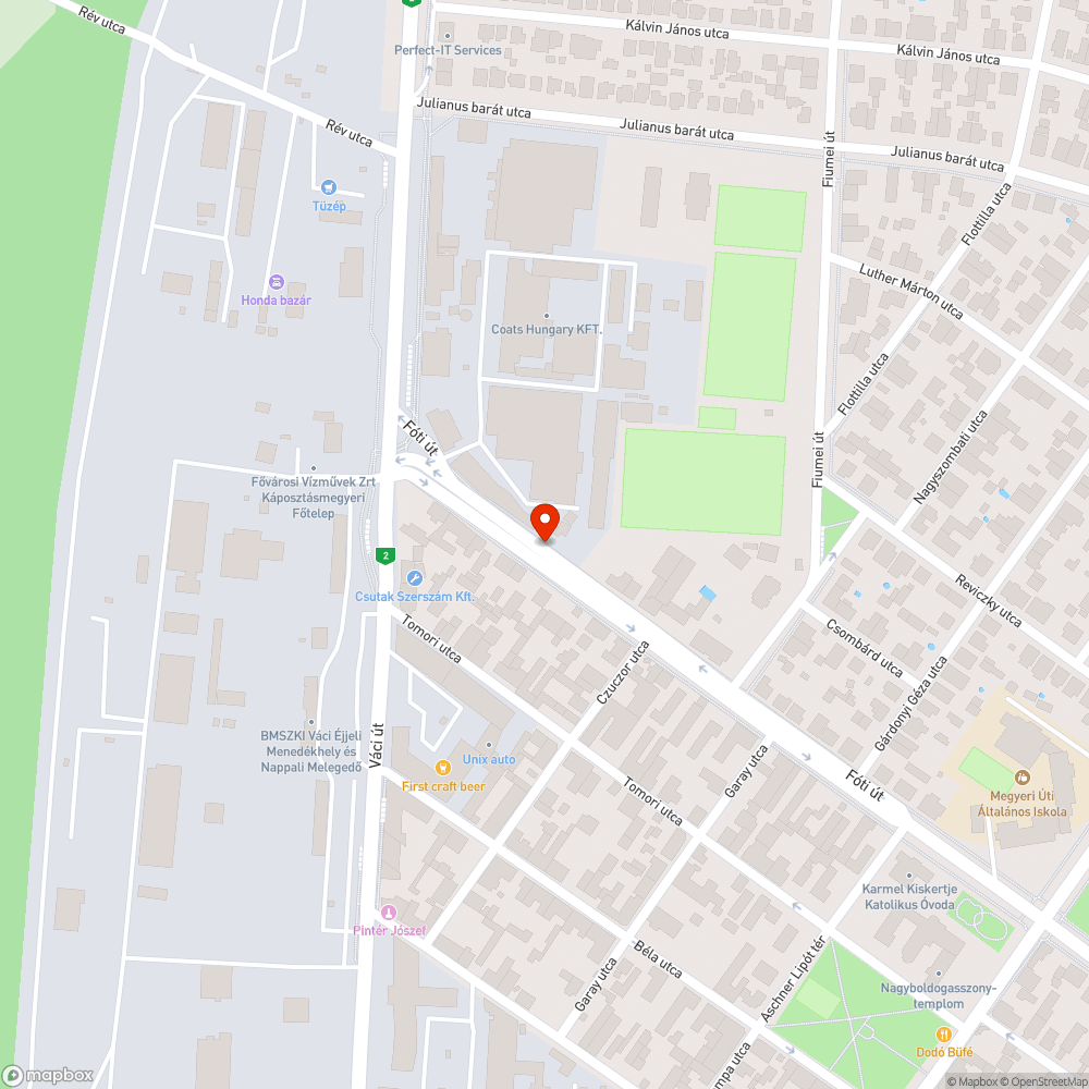 Fóti úti parkolás bejelentés helye