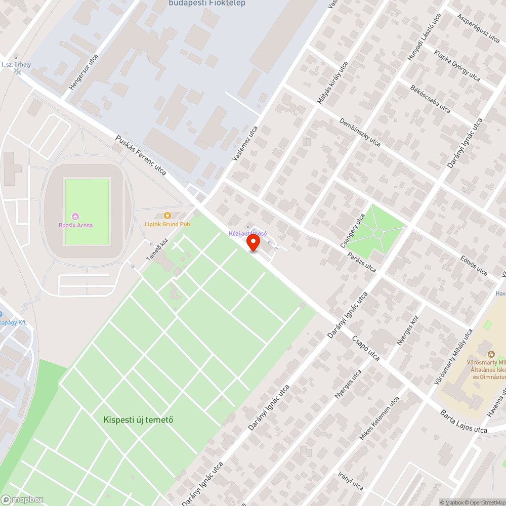 Forgalmas útszakaszon elkeskenyedő, balesetveszélyes járda bejelentés helye