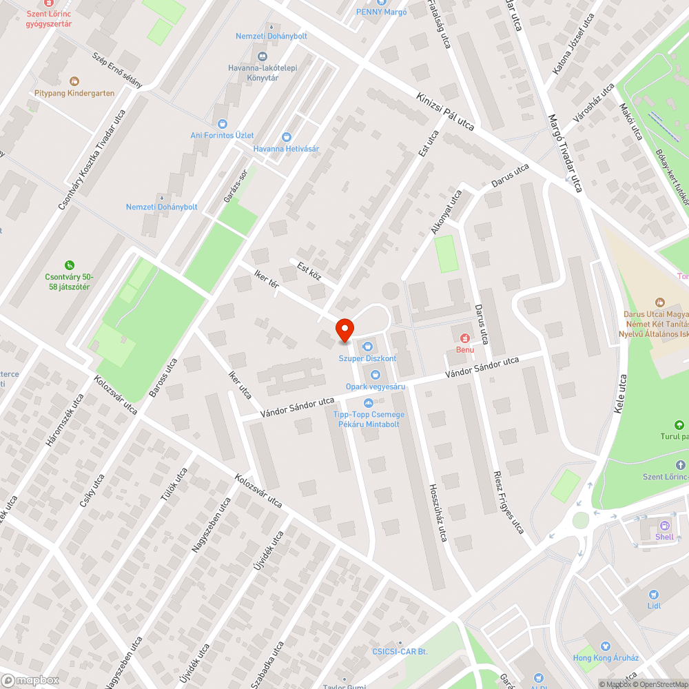 Graffiti bejelentés helye