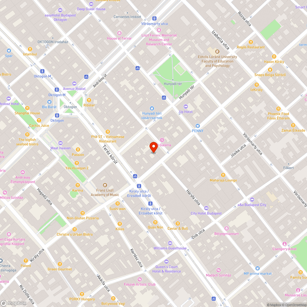 Kerékpár parkoló bejelentés helye