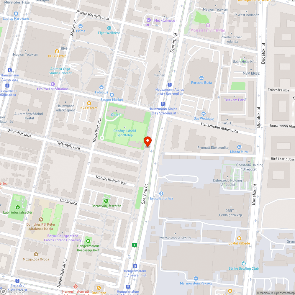 Benyúló növényzet bejelentés helye