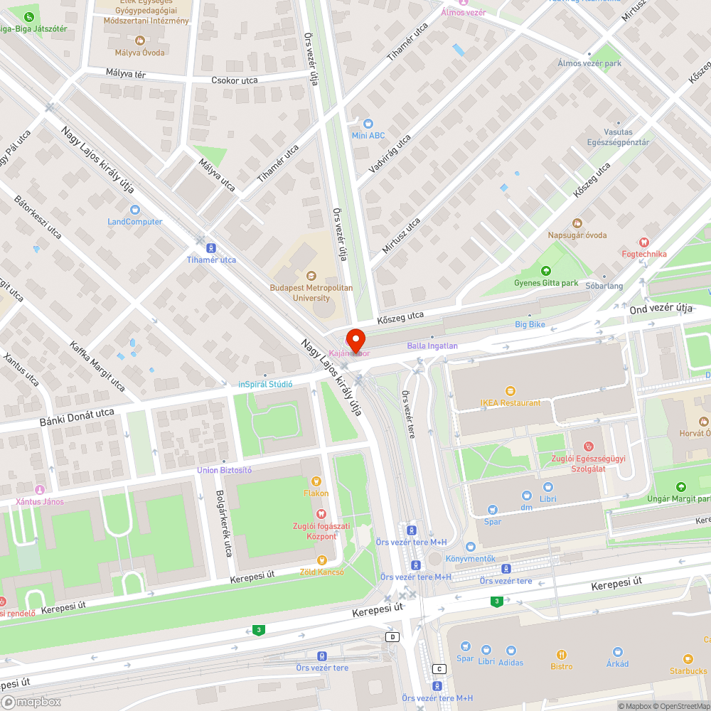 Lekopott zebra és forgalomtechnikai felfestések. bejelentés helye