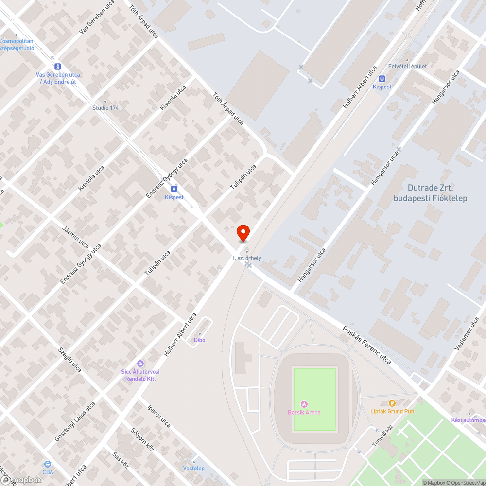 Figyelmen kívül hagyott KRESZ-tábla bejelentés helye