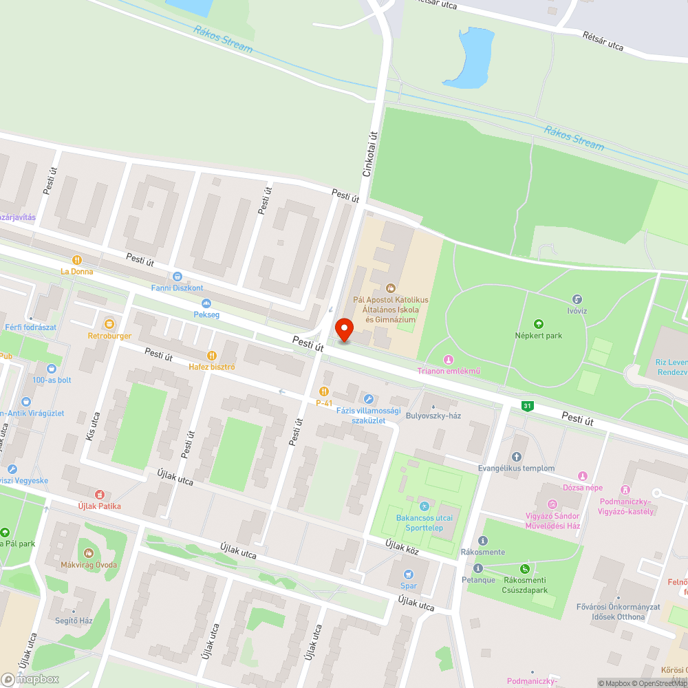 Letarolt korlát bejelentés helye