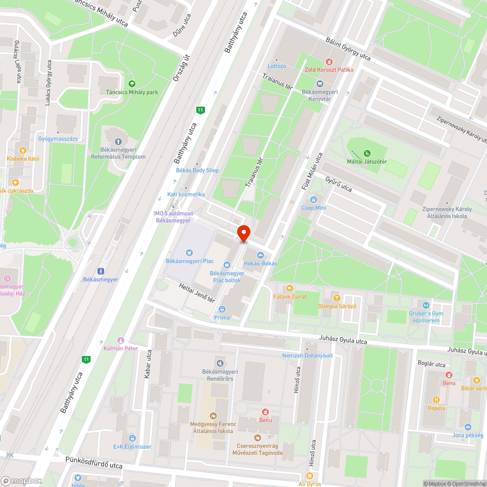 Halott fa bejelentés helye