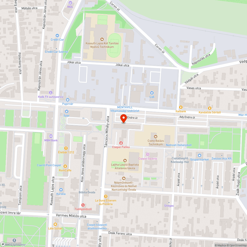 Beszakadt szennyvíz összefolyó bejelentés helye