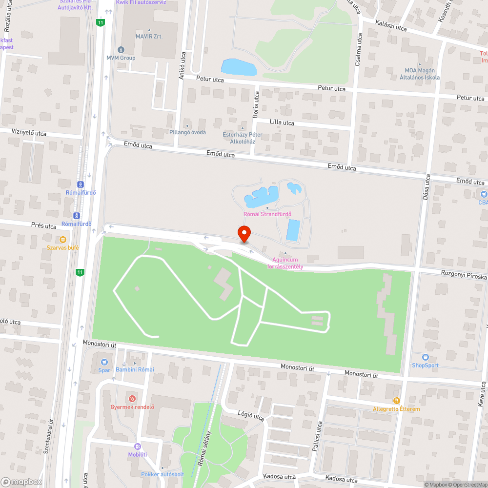 Hiányzó fa a strandnál bejelentés helye