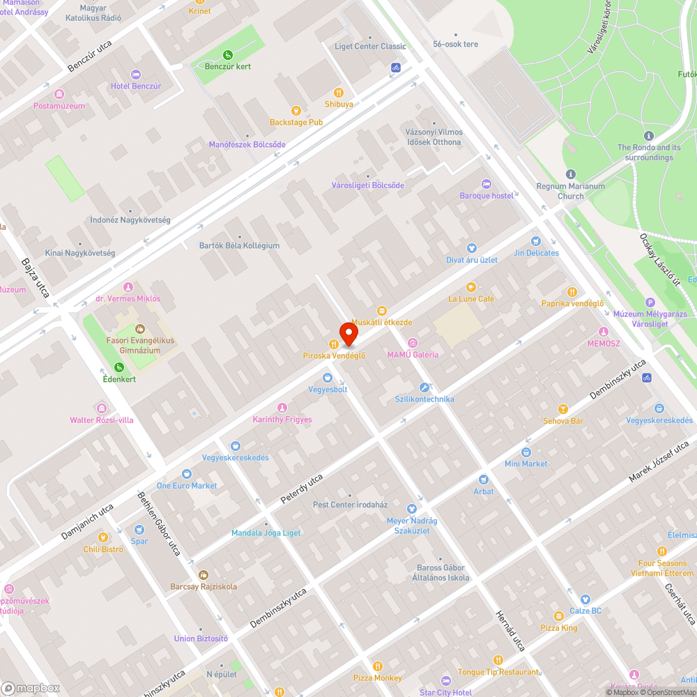 Kiszáradt fa bejelentés helye