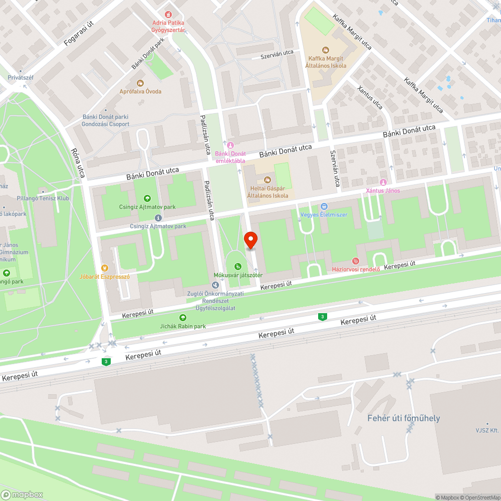 Levágott fű bejelentés helye