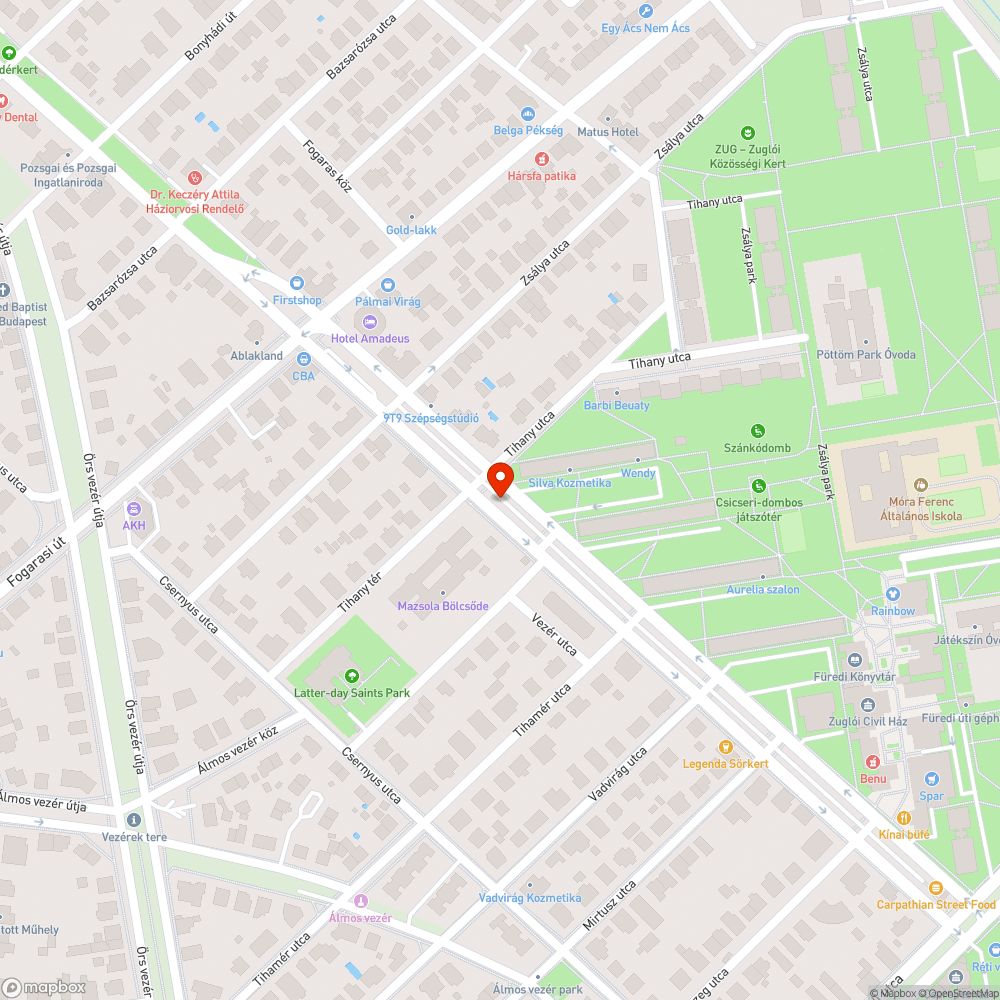 kiszáradt fa bejelentés helye