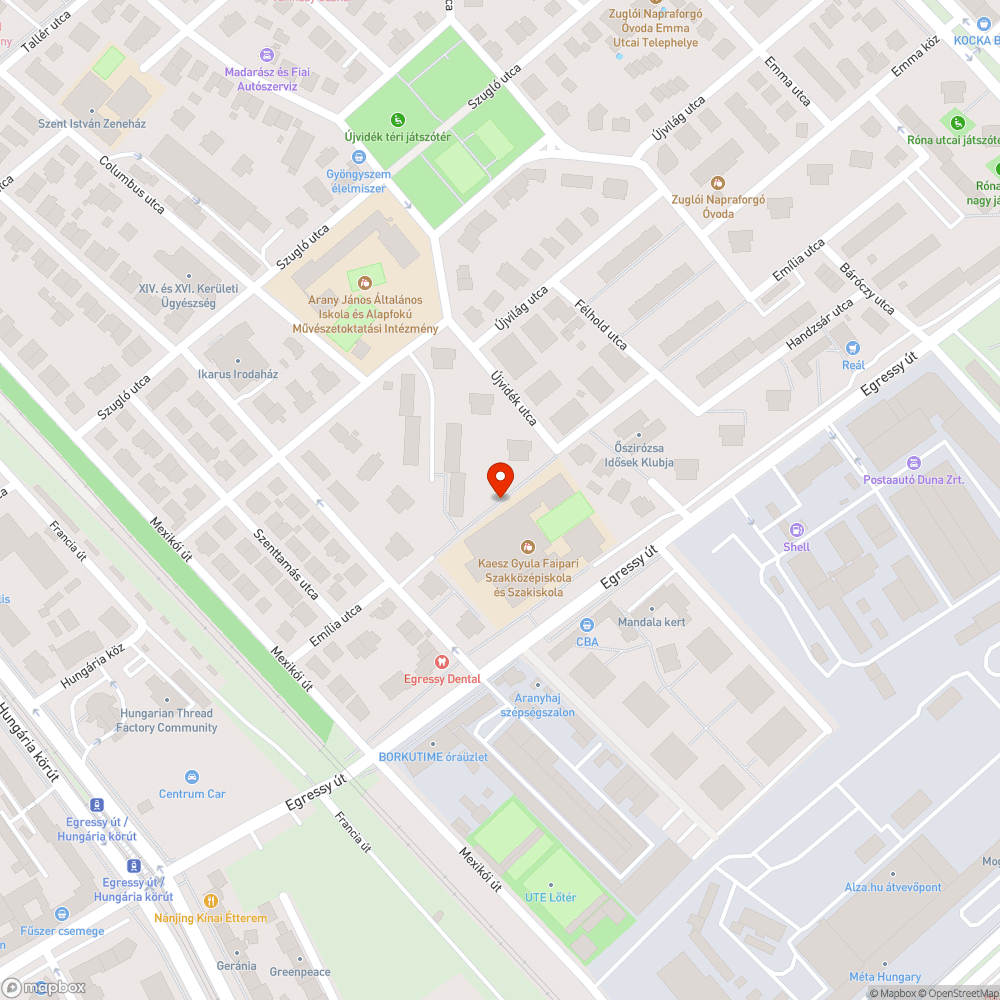 Idegen oszlop bejelentés helye