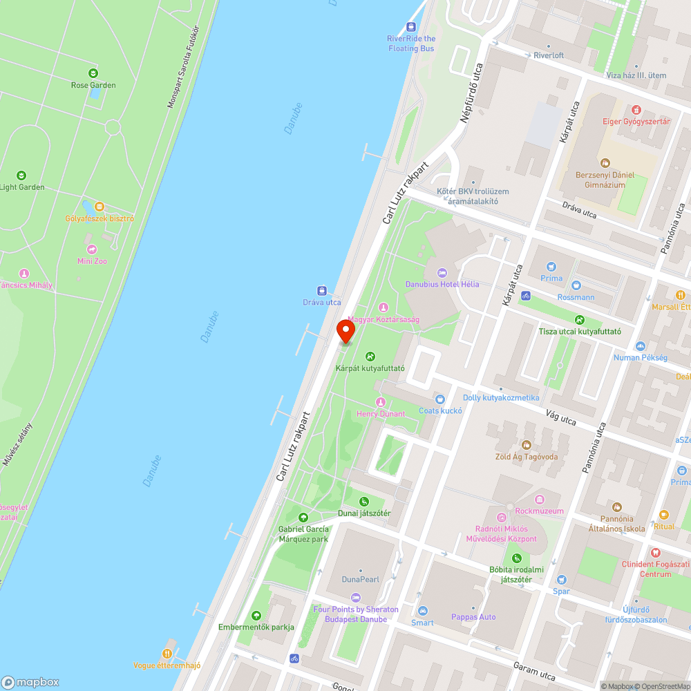 Megrongált korlát bejelentés helye