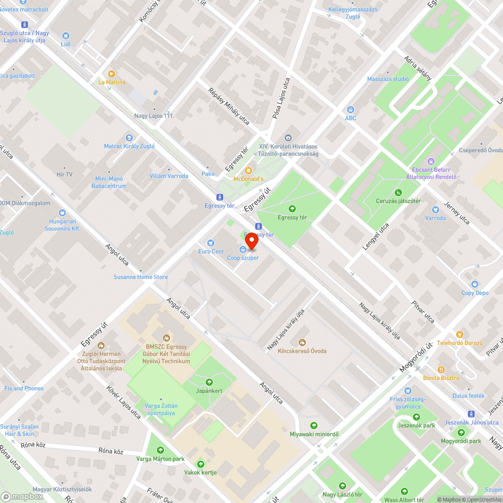 Elhagyott jármű bejelentés helye