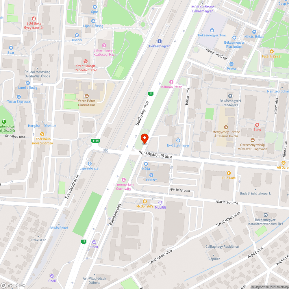 134-es busz új megálló bejelentés helye