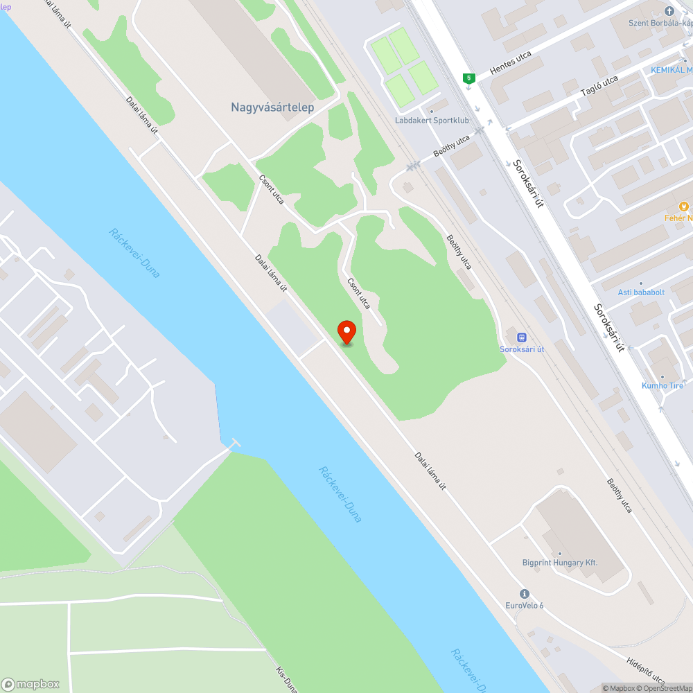 Illegális szemétlerakás a Hszie Si-kuang püspök úton bejelentés helye