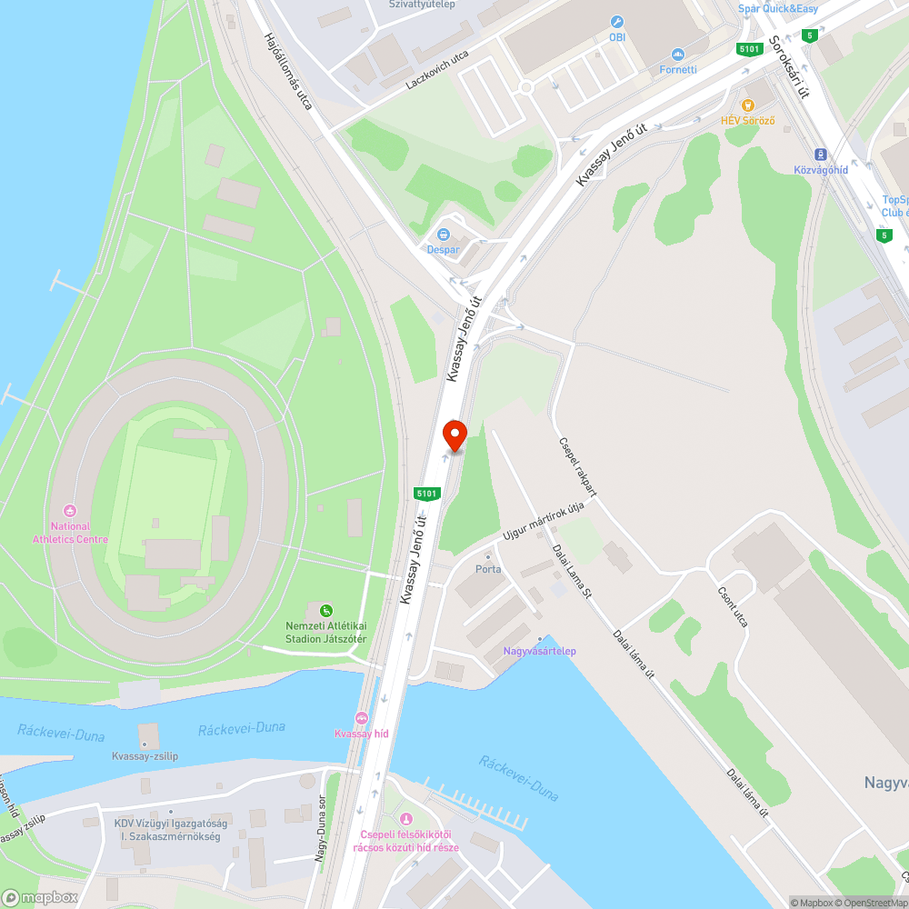 Helyi kikötő út bejelentés helye