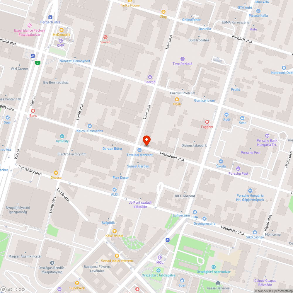 Beszakadt térkőburkolat a járdán bejelentés helye