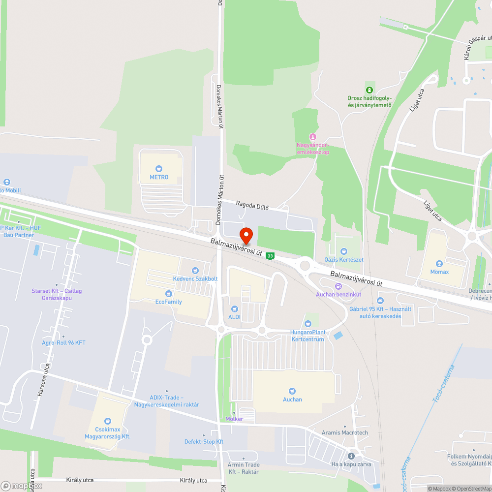 Hiányzó terelőút gyalogosok és kerékpárosok számára bejelentés helye