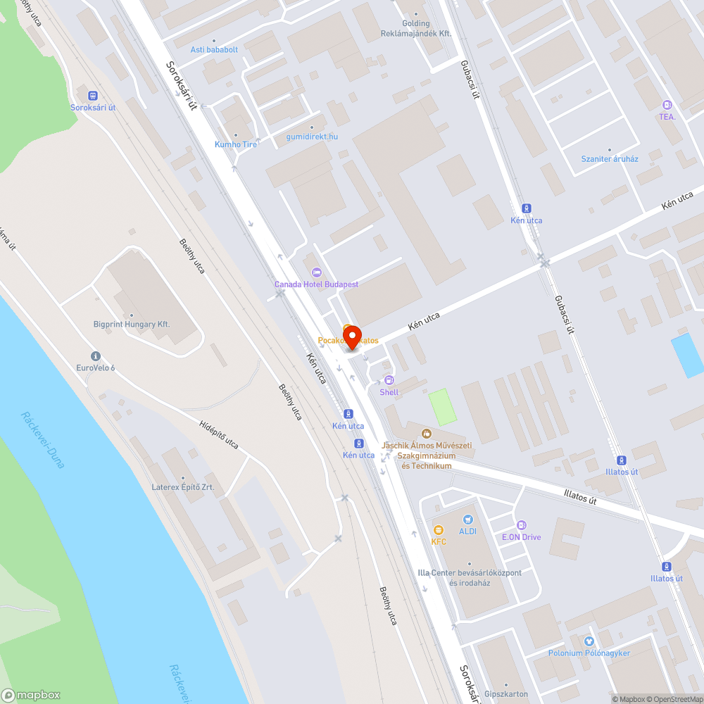 Balesetveszélyes kátyú bejelentés helye