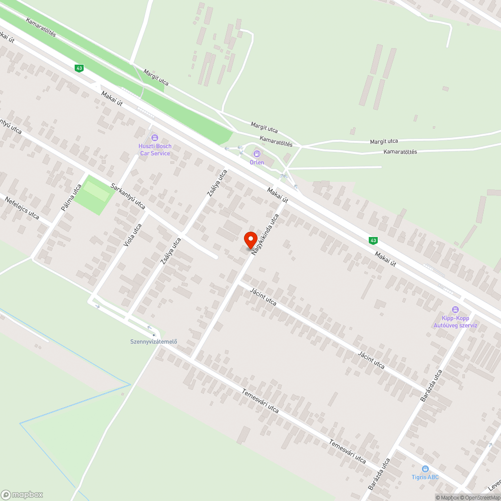 Leszakadt vezeték bejelentés helye