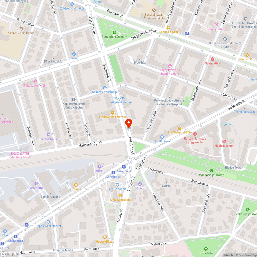 Füstölő busz bejelentés helye