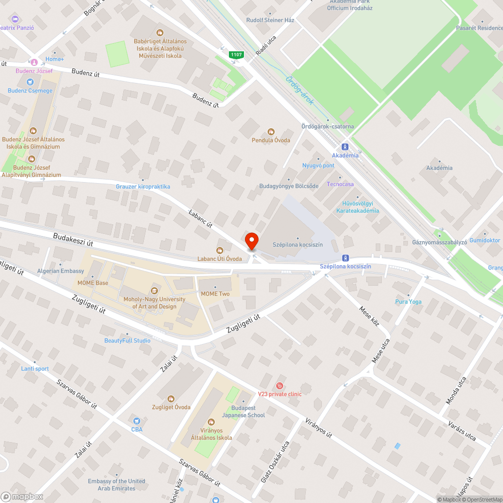 Zöldterületen parkolás a Labanc út aljánál bejelentés helye