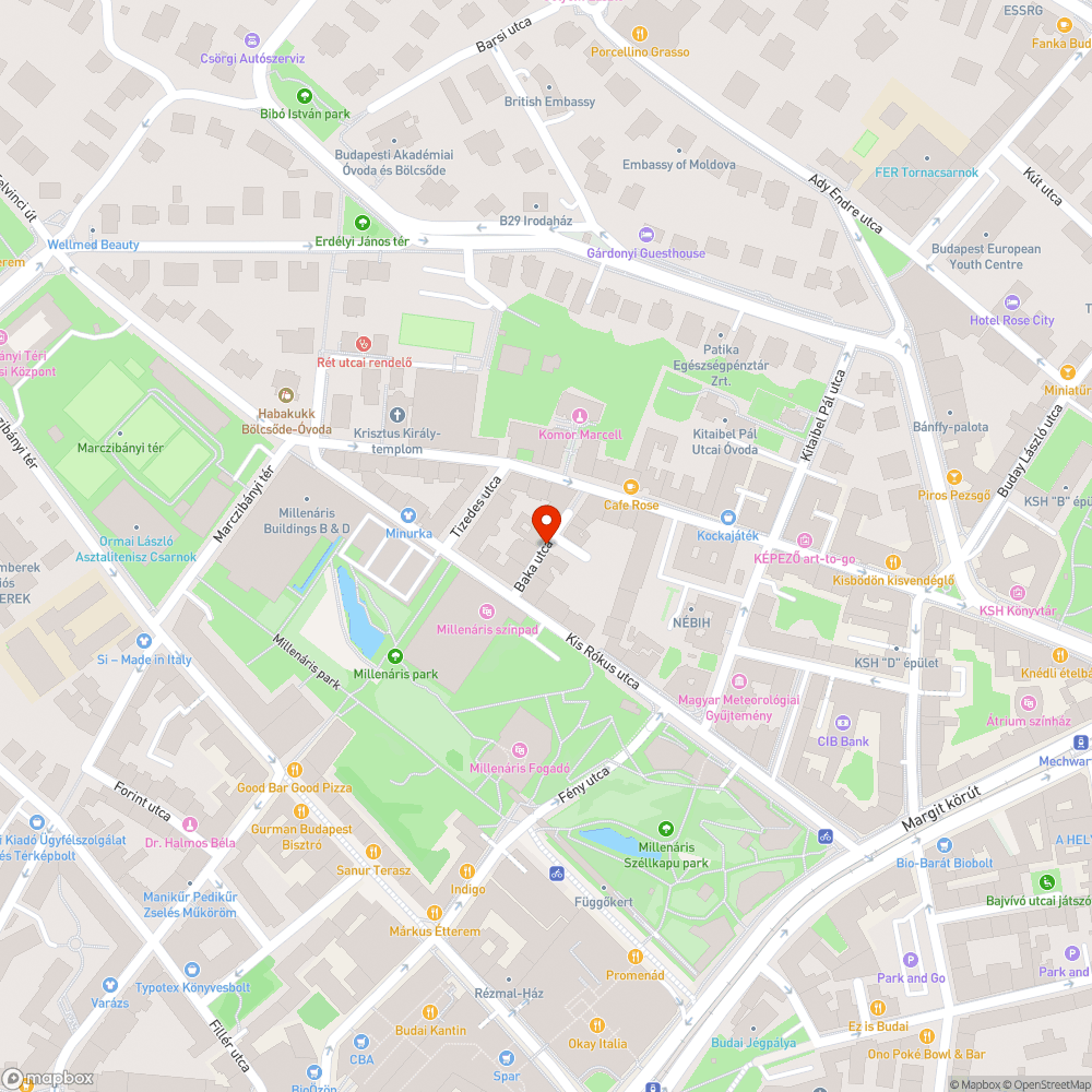 Kátyú az úttesten bejelentés helye